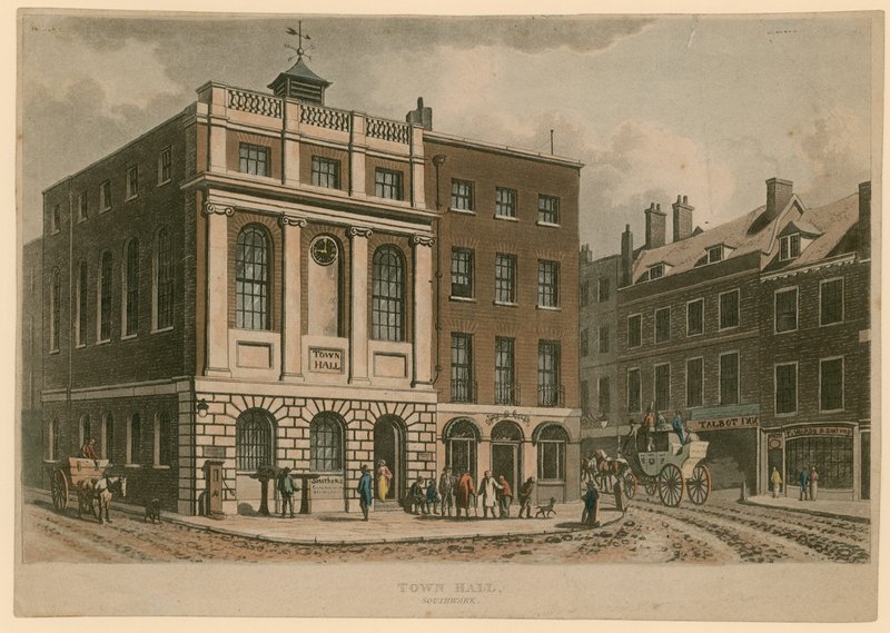 Rådhus, Borough High Street, Southwark, London af English School