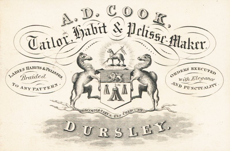Handelskort, A D Cook af English School