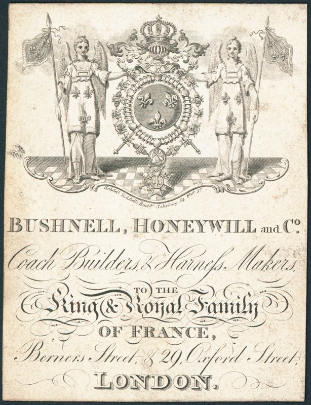 Handelskort, Bushnell, Honeywill og Co af English School