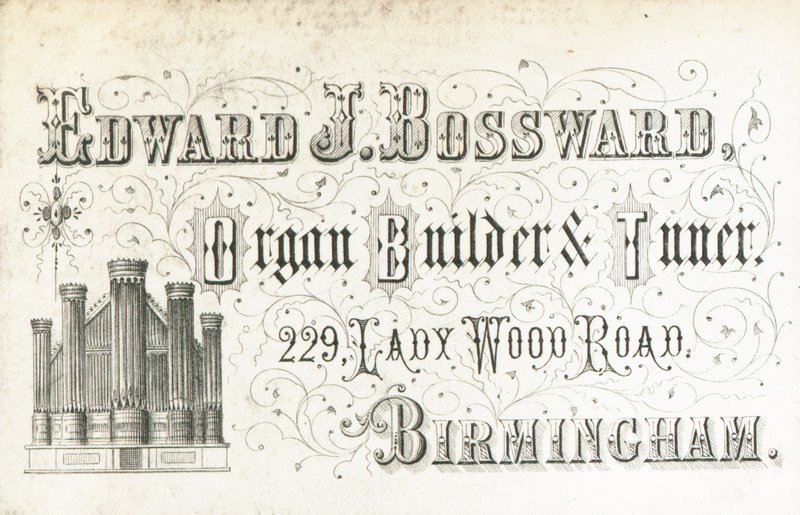 Handelskort, Edward J Bossward af English School