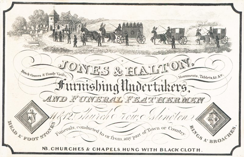 Trade card, Jones & Halton af English School