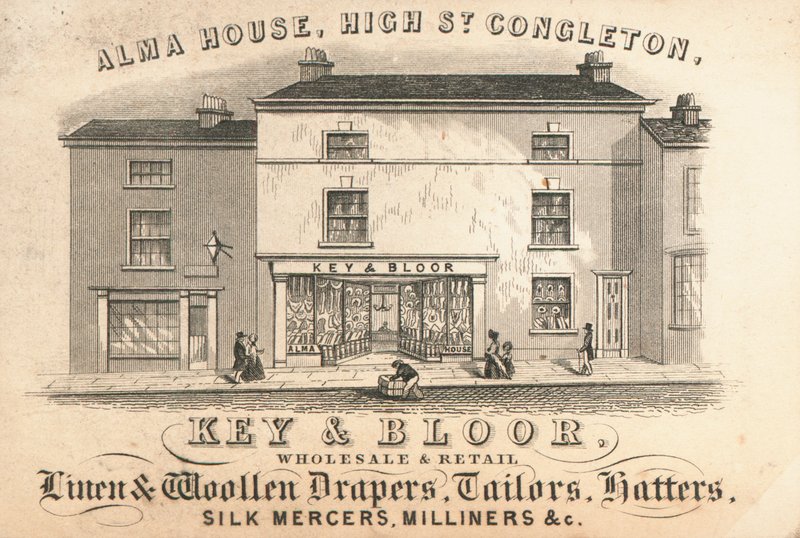 Trade card, Key & Bloor af English School