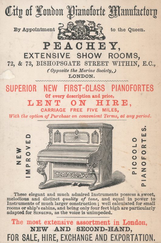 Handelskort, Peachey af English School