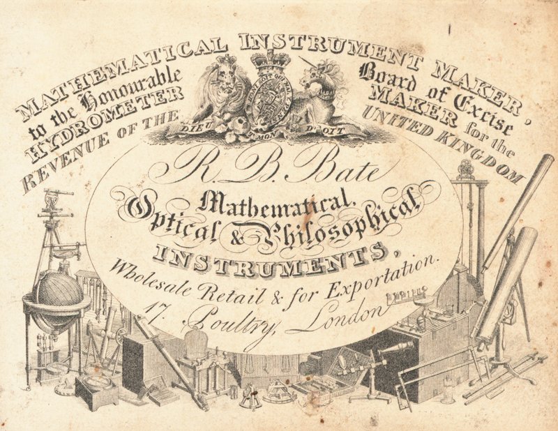 Handelskort, R B Bate af English School