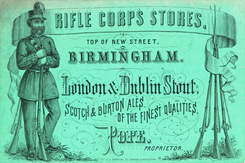 Fagkort, Rifle Corps Stores af English School