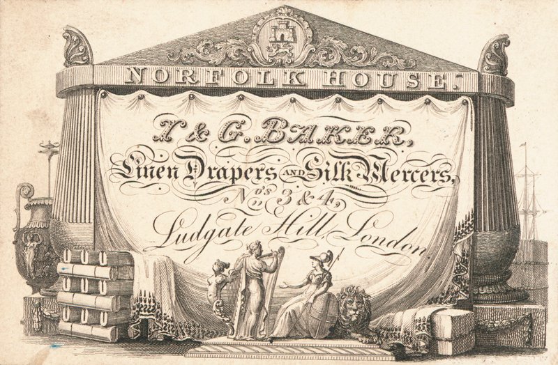 Handelskort, T & G Baker af English School