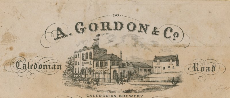 Handelskort fra A Gordon & Co af English School