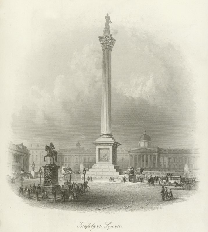 Trafalgar Square, London af English School