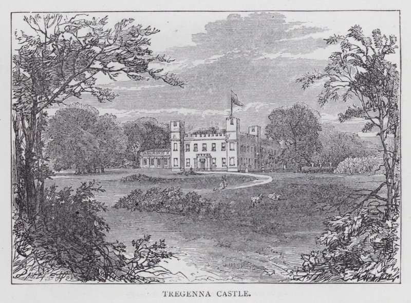 Tregenna Slot (gravering) af English School