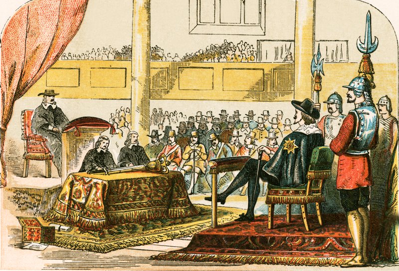 Retssagen mod Charles I af English School