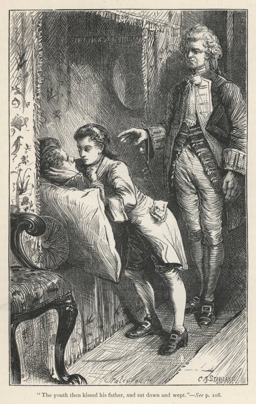 Tristram Shandy, Le Fevres død (gravering) af English School