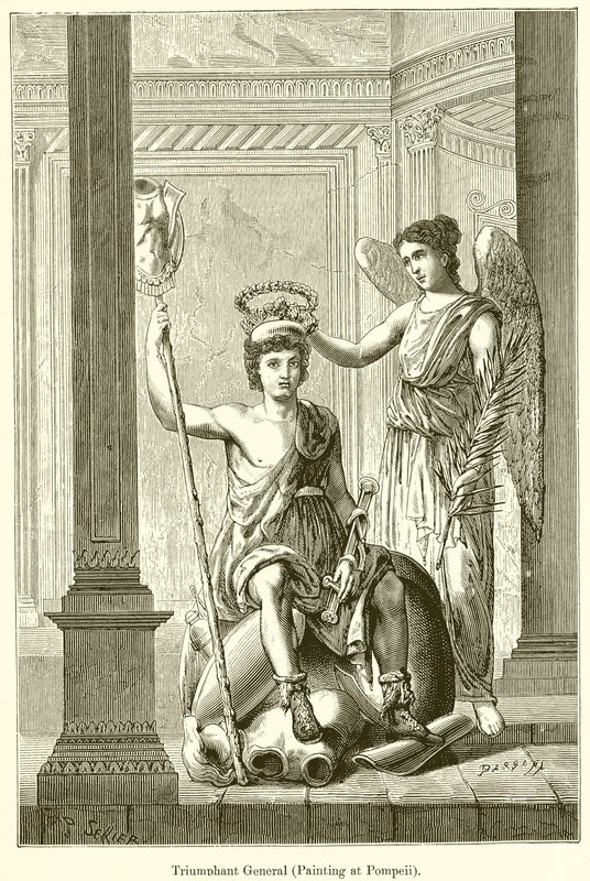 Triumferende general (maleri i Pompeji) af English School