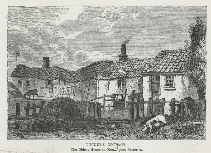 Tuckers Cottage, det ældste hus i Kensington Potteries af English School
