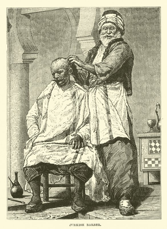 Turkish barber  af English School