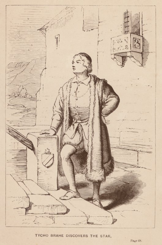 Tycho Brahe opdager stjernen (gravering) af English School