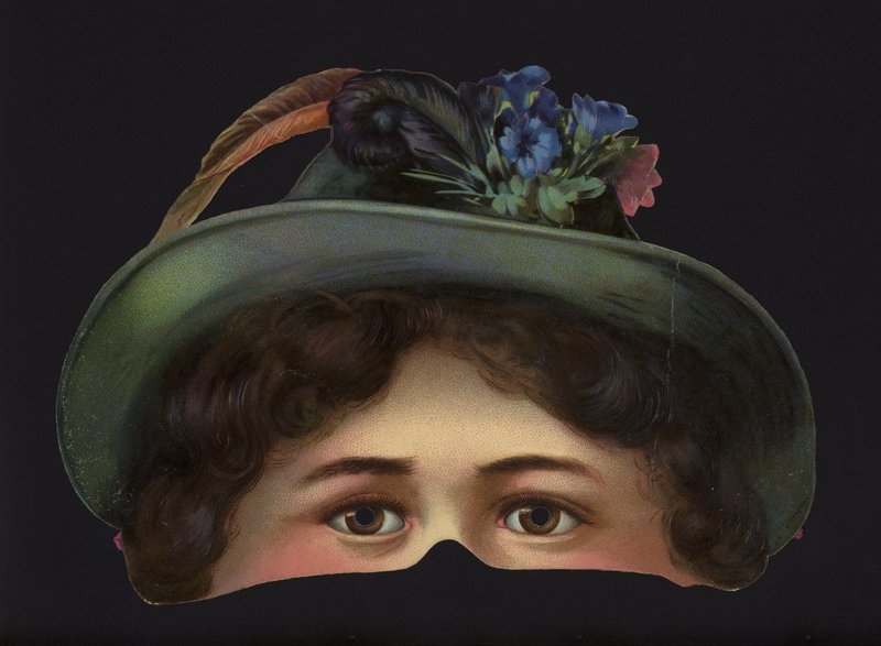 Tyroler pige, victoriansk maske. af English School