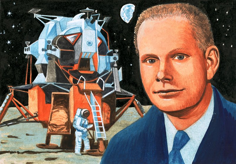 Uidentificeret amerikansk astronaut og månelander af English School