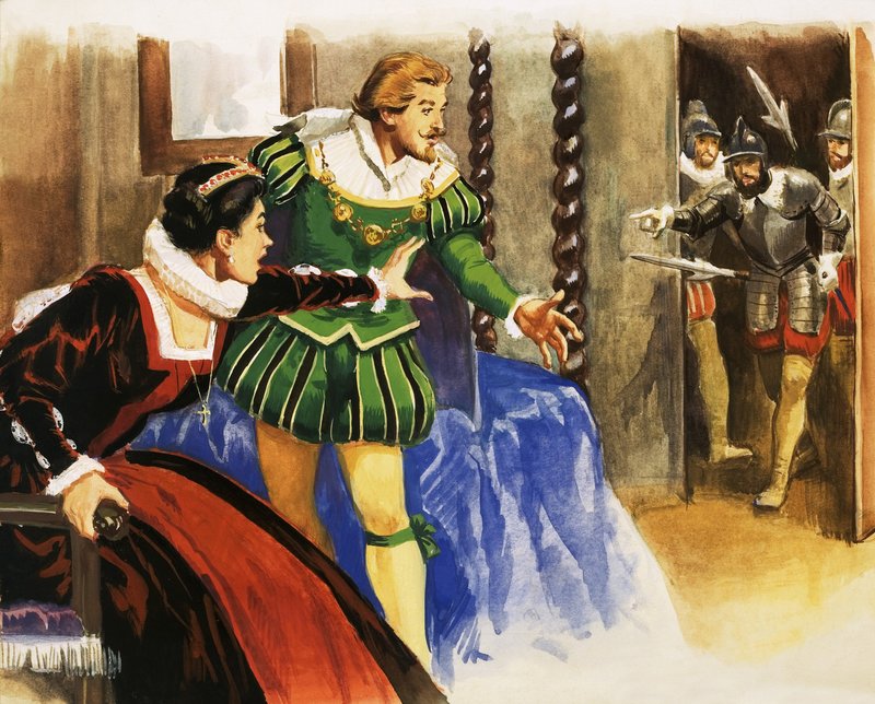 Uidentificeret par, muligvis dronning Elizabeth I og Sir Francis Drake af English School