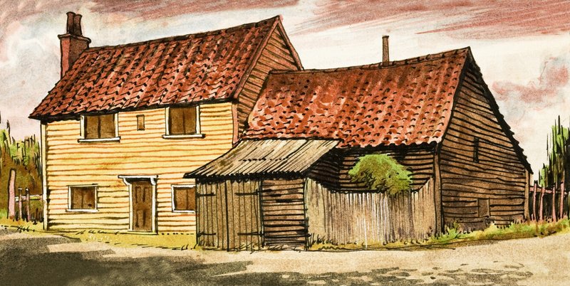 Uidentificeret hus af English School