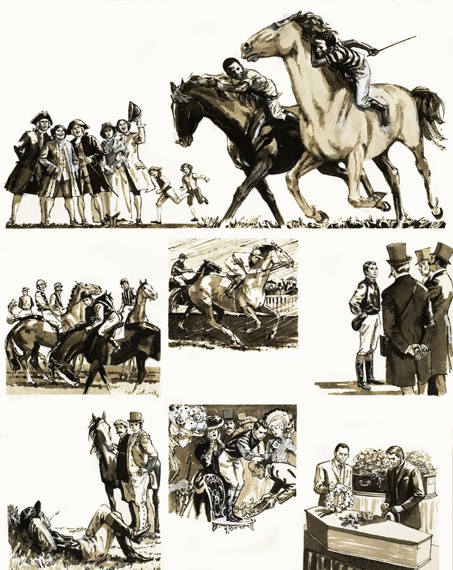Uidentificeret historie om en jockey af English School