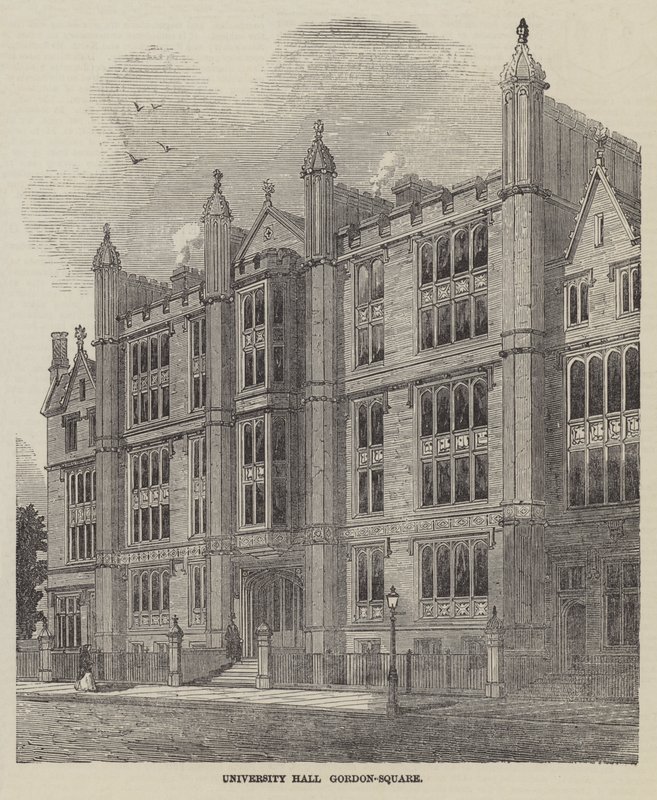 University Hall, Gordon-Square (gravering) af English School