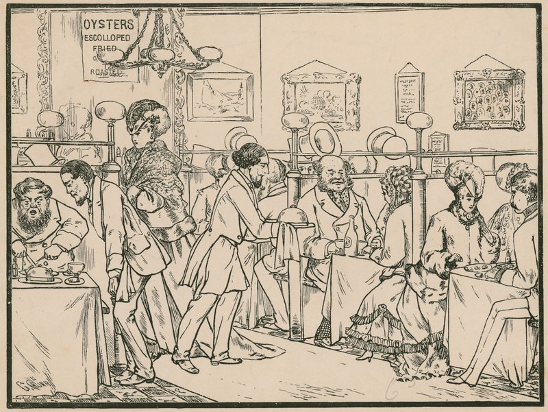 Unavngivet restaurantscene af English School