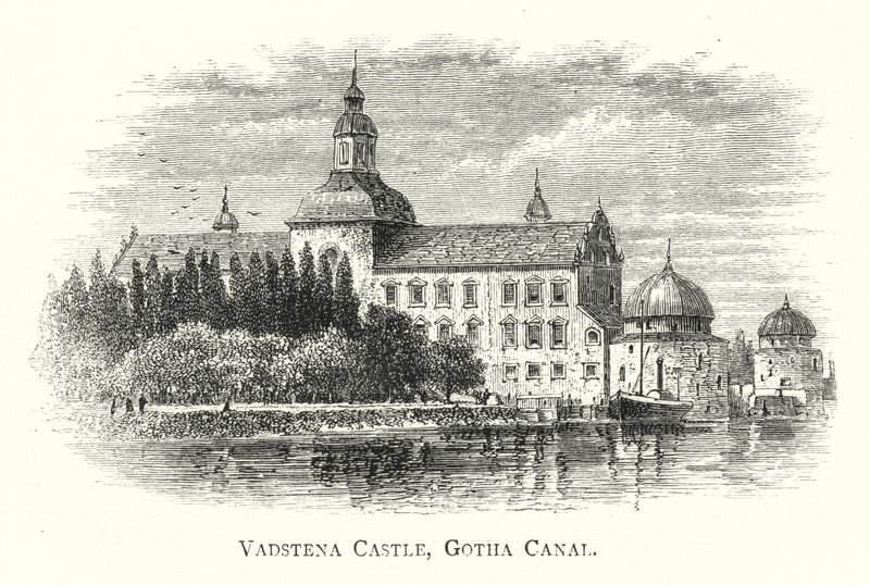 Vadstena Slot, Gotha-kanalen (gravering) af English School