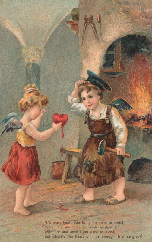 Valentins kort af English School