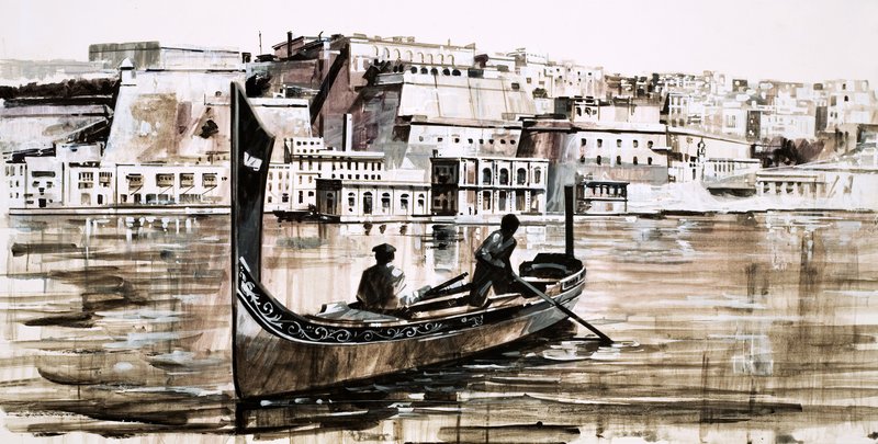 Valletta, hovedstaden på øen Malta af English School