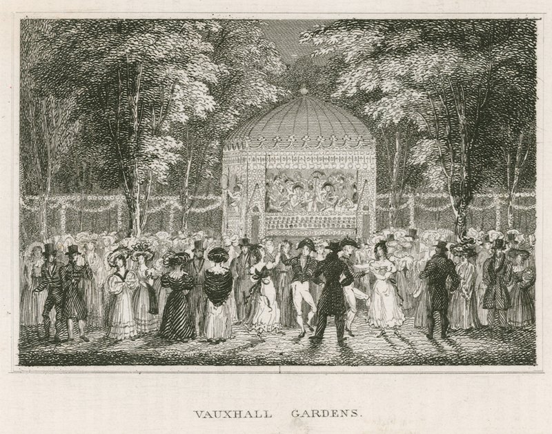 Vauxhall Gardens, London af English School