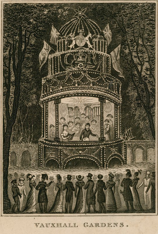 Vauxhall Gardens, London af English School