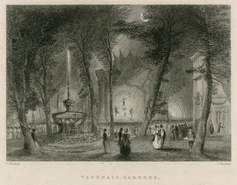 Vauxhall Gardens, London af English School