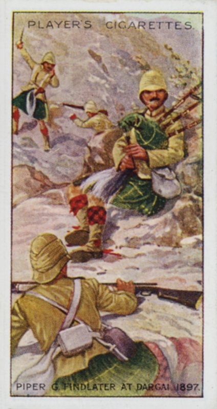 Victoria Cross: Piper G Findlater, i Dargai, Indien af English School