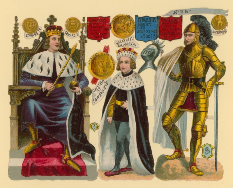 Victoriansk skrot: Kong Edward IV, Kong Edward V, kong Richard III af English School