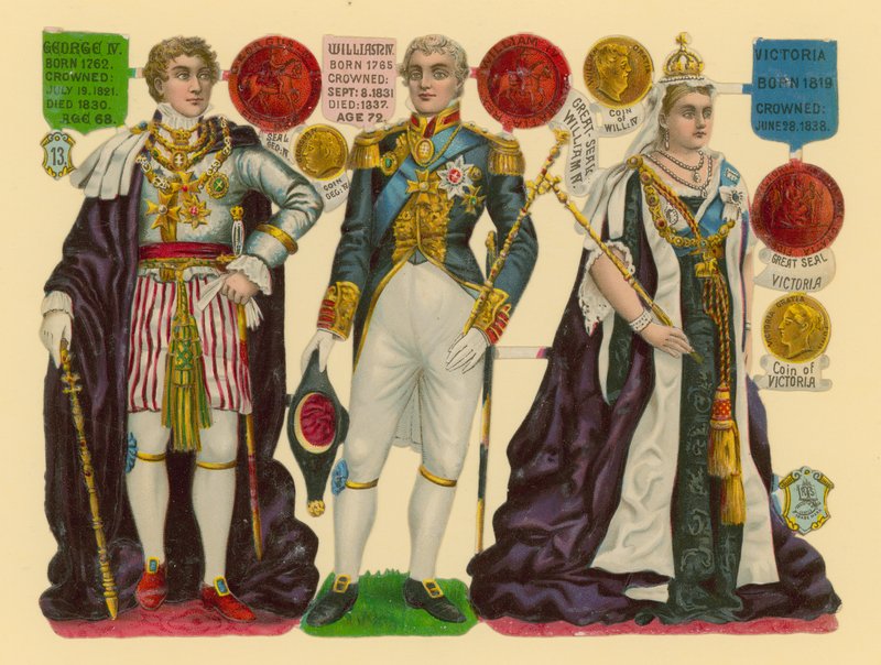 Victoriansk skrot: Kong George IV, Kong William IV, Dronning Victoria af English School