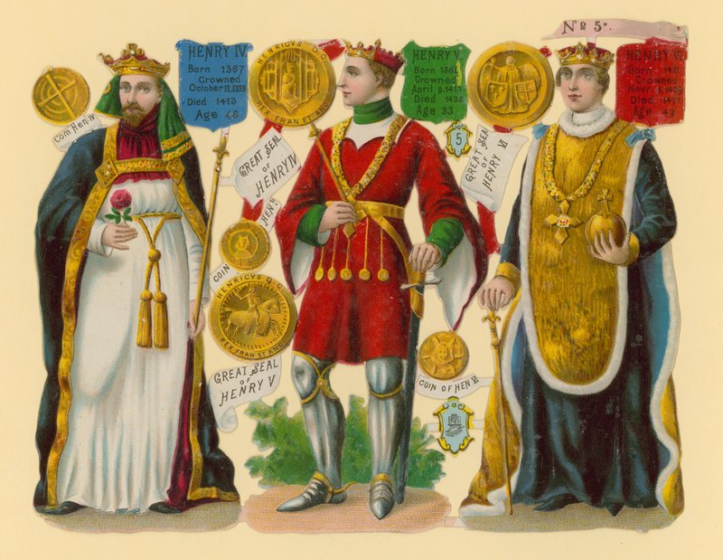 Victoriansk skrot: Kong Henrik IV, Kong Henrik V, Kong Henrik VI af English School