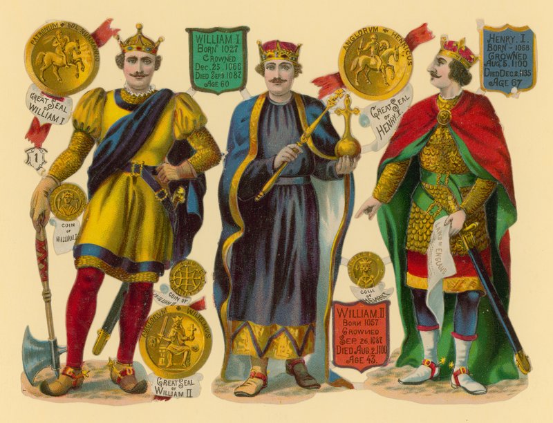 Victoriansk skrot: Kong Vilhelm I, Kong Vilhelm II, Kong Henrik I af English School