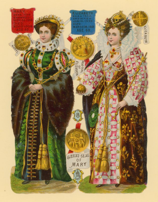 Victoriansk skrot: Queen Mary I, Queen Elizabeth I af English School