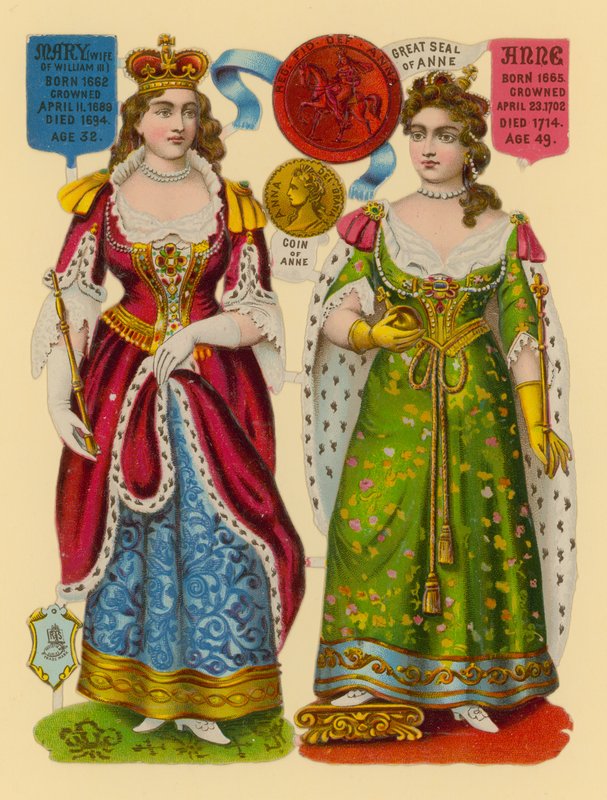 Victoriansk skrot: Queen Mary, Queen Anne af English School
