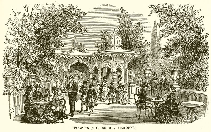 Udsigt i Surrey Gardens af English School