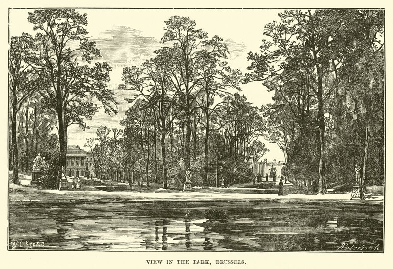 Udsigt i parken, Bruxelles af English School