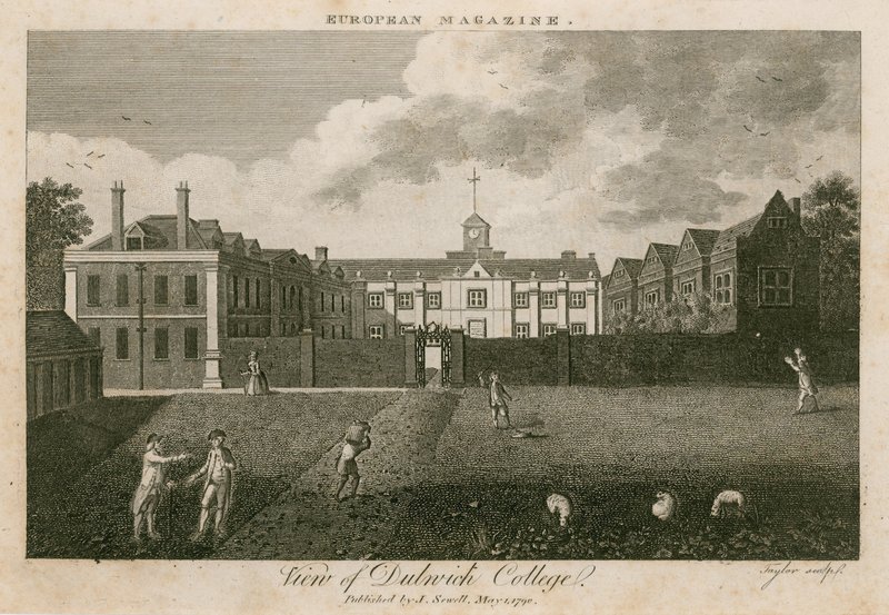 Udsigt over Dulwich College, London af English School