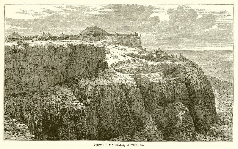 Udsigt over Magdala, Abessinien af English School
