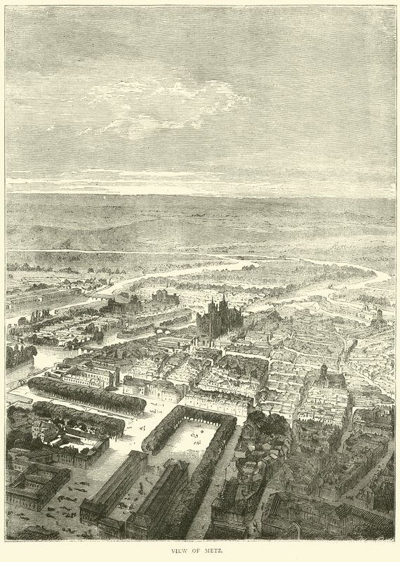 Udsigt over Metz, oktober 1870 af English School