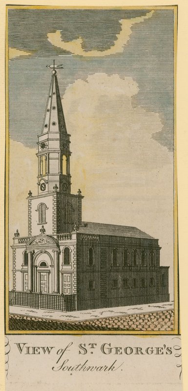 Udsigt over St Georges, Southwark af English School