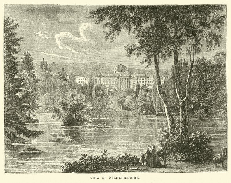 Udsigt over Wilhelmshohe, september 1870 af English School