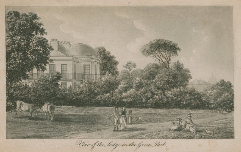 Udsigt over Lodge i Green Park af English School