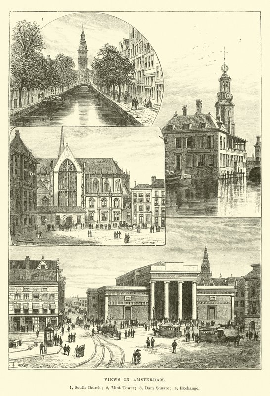 Udsigt i Amsterdam af English School