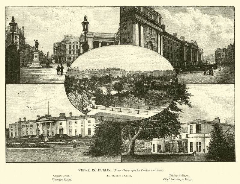Udsigt i Dublin af English School