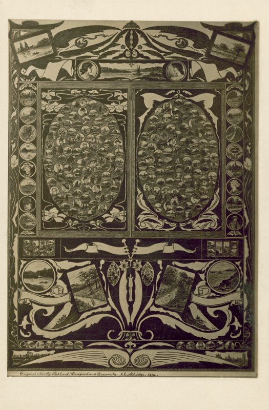 Vignetter af mennesker og landlige scener (litho) af English School
